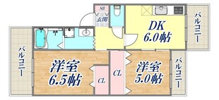 コーベコーポラスの物件間取画像